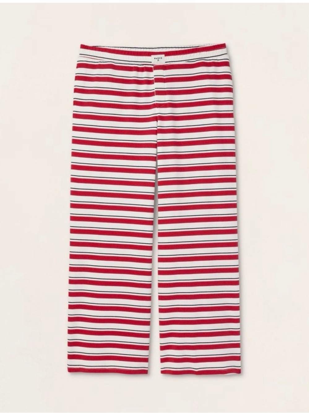 NWT PARKE x Target Red/Navy Striped High-Rise Boxer Knit Pants